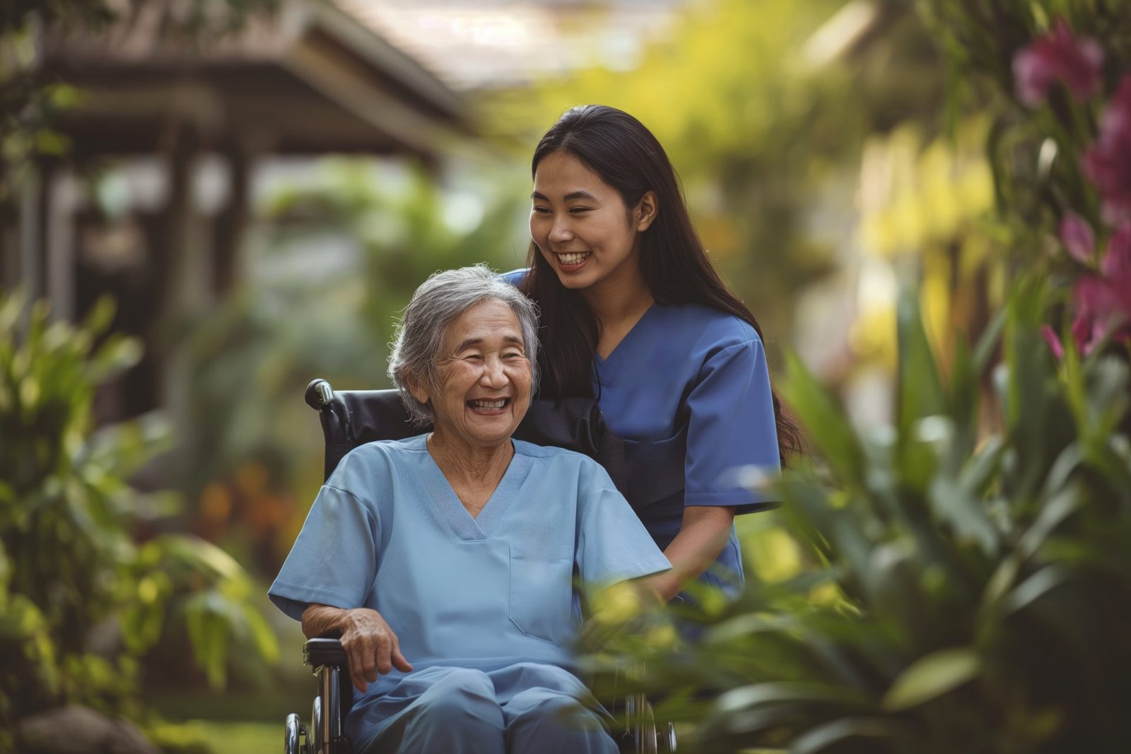 Realistic Scene With Elderly Care Senior People — ProSansaar